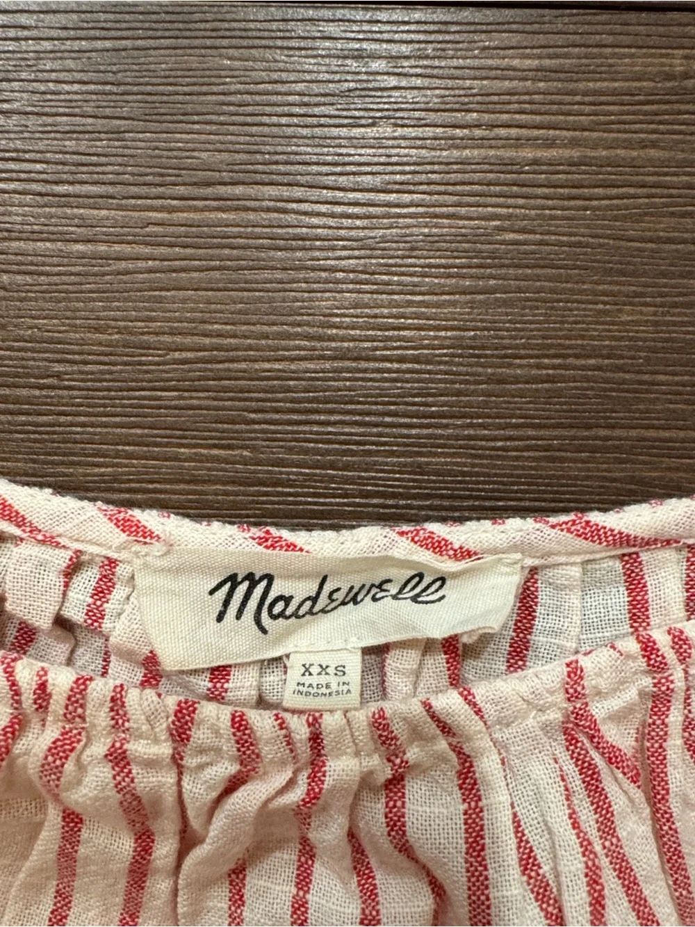 Madewell Striped Off-Shoulder Top - Picture 2 of 3